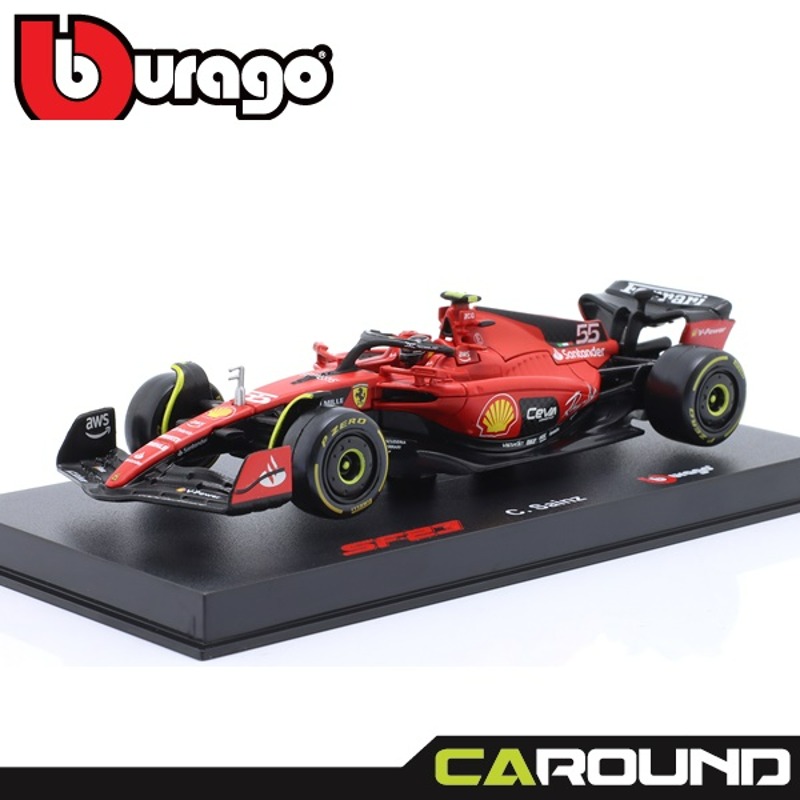 Brago 1:43 Ferrari F1 SF23 No.55 2023 Season - Carlo Sainz (Driver Included Version)