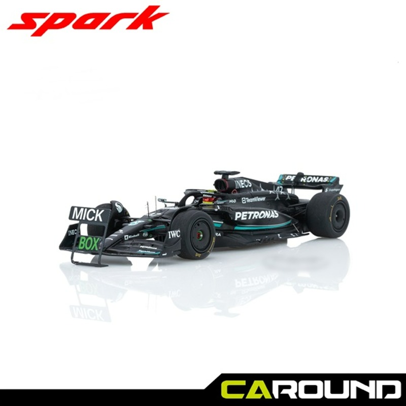 스파크 1:43 메르세데스 AMG 페트로나스 F1 W14 No.47 2023 스페인 그랑프리 (타이어 테스트) - 믹 슈마허 / 피트 보드 포함 (S8913)